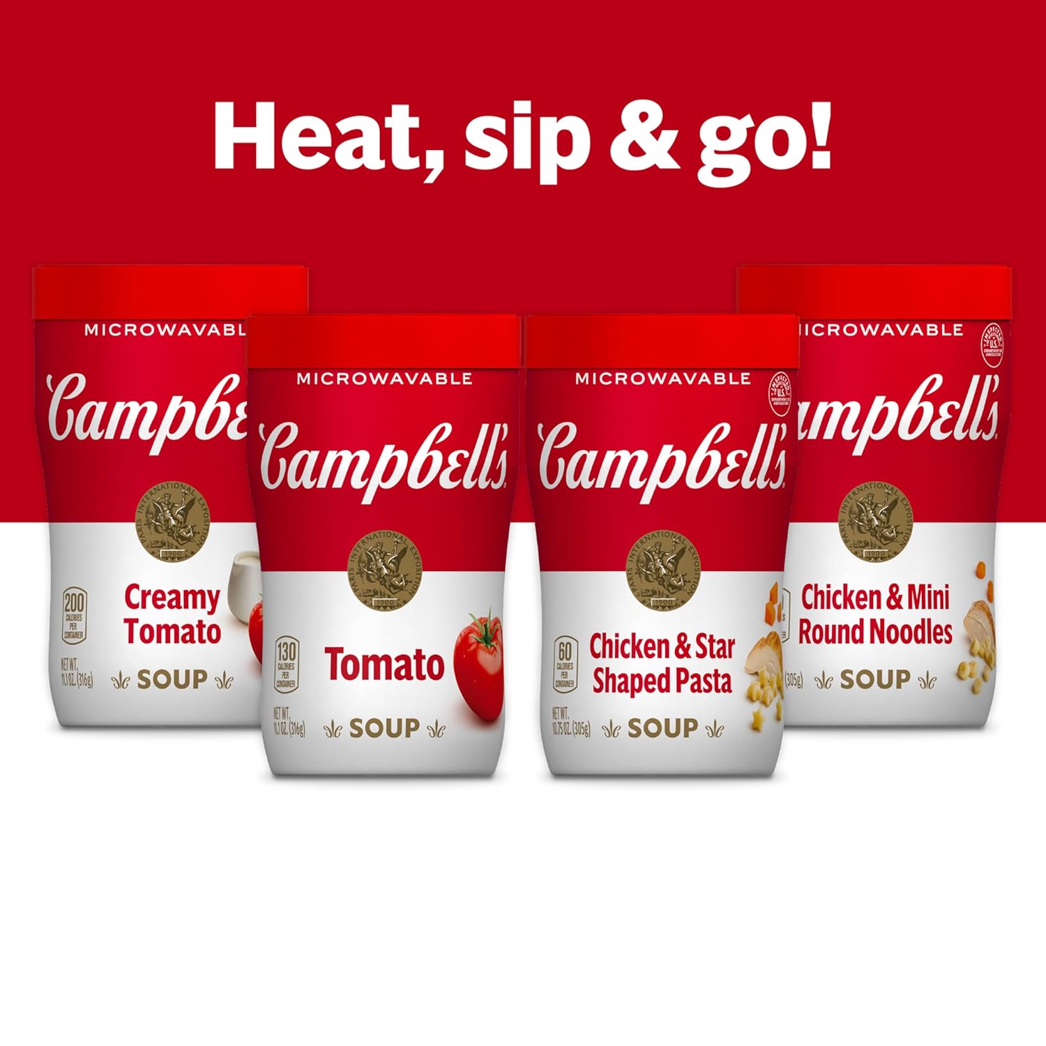 Campbell's Sipping Soup Creamy Tomato – Quick Work-From-Home Lunch That Fits in a Car Cup Holder