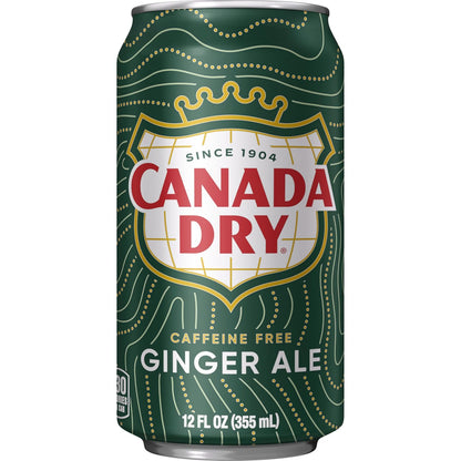 Canada Dry Ginger Ale Soda – Mindful Afternoon Refreshment Without Caffeine, 12 fl oz Cans 12 Pack