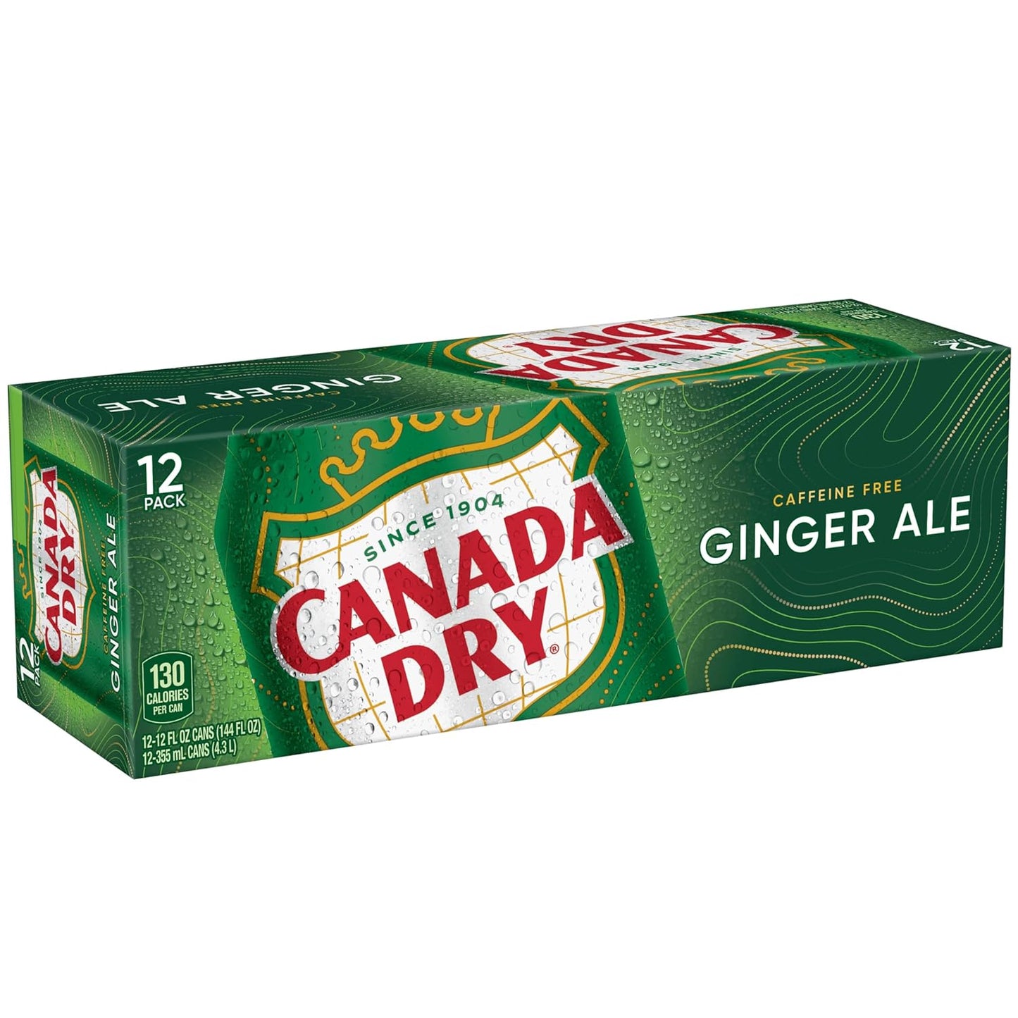 Canada Dry Ginger Ale Soda – Mindful Afternoon Refreshment Without Caffeine, 12 fl oz Cans 12 Pack