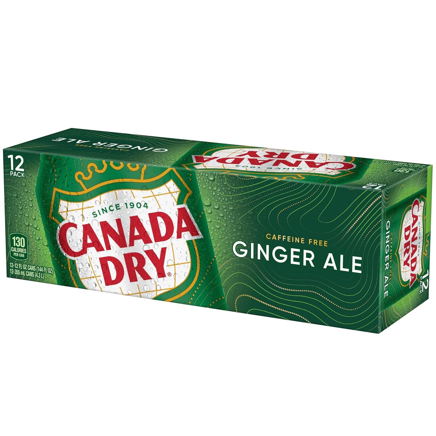 Canada Dry Ginger Ale Soda – Mindful Afternoon Refreshment Without Caffeine, 12 fl oz Cans 12 Pack