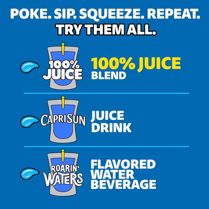 Capri Sun Apple Juice Box Pouches – After-School Sports and Playdate Hydration for Kids, 10 Count 6 fl oz