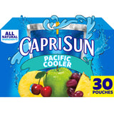 Capri Sun Pacific Cooler 6 fl oz Juice Pouches, 30 Pack Bulk Box, All-Natural Tropical Blend Drink for Kids Parties, Picnics, and Playground Days