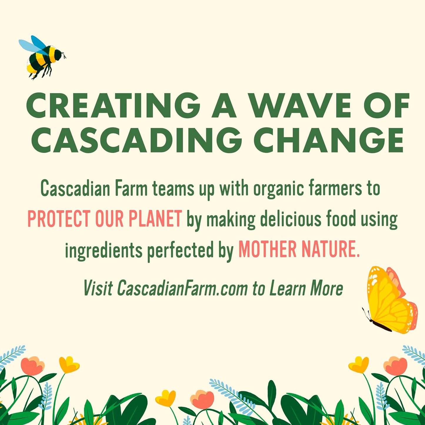 Cascadian Farm Honey Oat Crunch – Non-GMO Organic Cereal for a Mindful Morning Routine, 13.5 oz