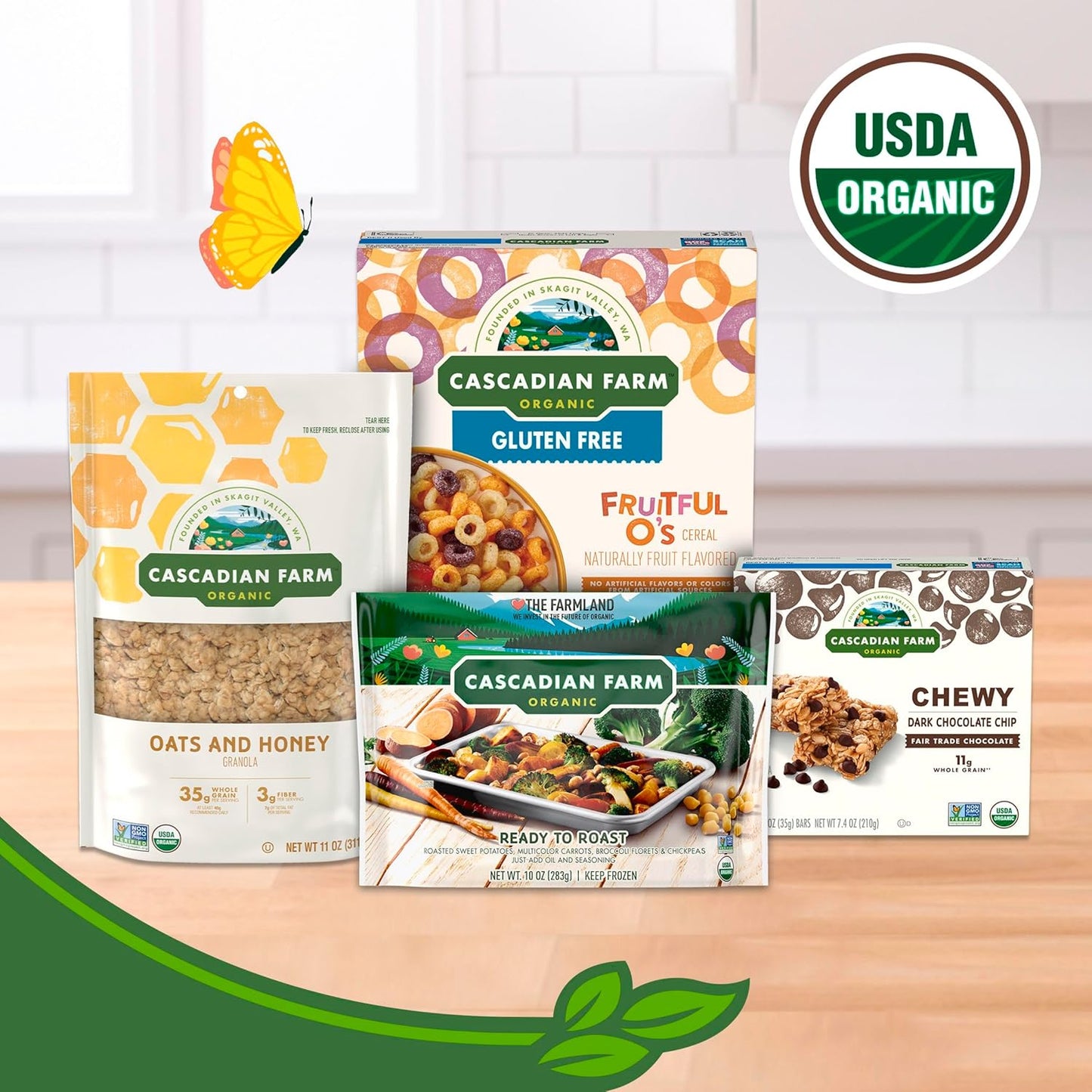 Cascadian Farm Organic Cinnamon Oat Clusters – Wholesome Whole Grain Cereal for Slow Breakfast Mornings