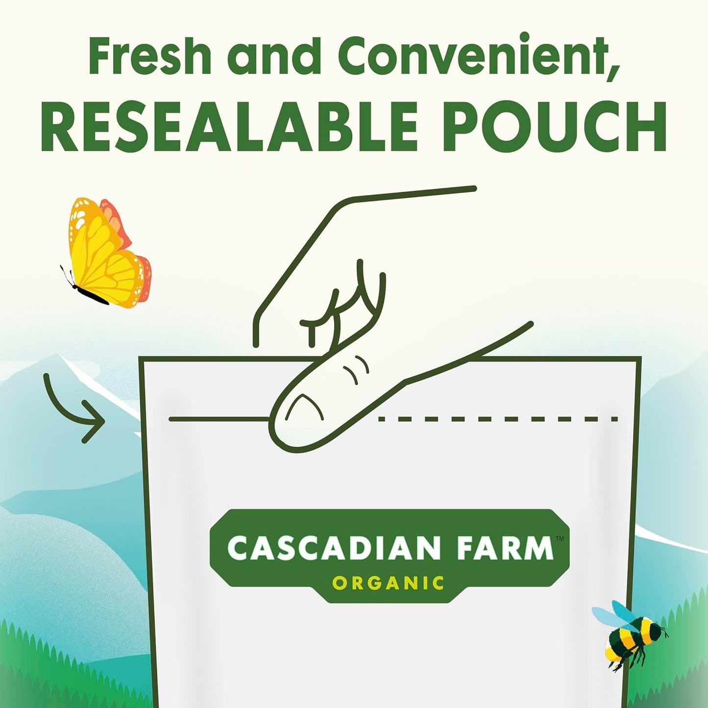Cascadian Farm Organic Granola No Added Sugar, Blueberry Vanilla Desk Snack for Workday Energy and Quick Lunch Bowl Builds