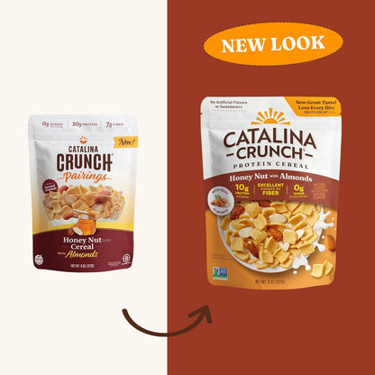 Catalina Crunch Honey Nut Cereal – Calm Gluten-Free Start to Your Day, No Added Sugar and Stevia Sweetened