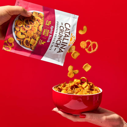 Catalina Crunch Spicy Kick Protein Mix - Resealable Travel Snack for Car Storage and Long Drives