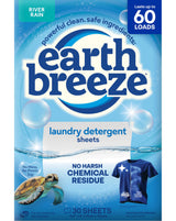 Earth Breeze Laundry Detergent Sheets Fresh Scent - 60 Loads Practical Eco Gift for Apartment Dweller and New Homeowner
