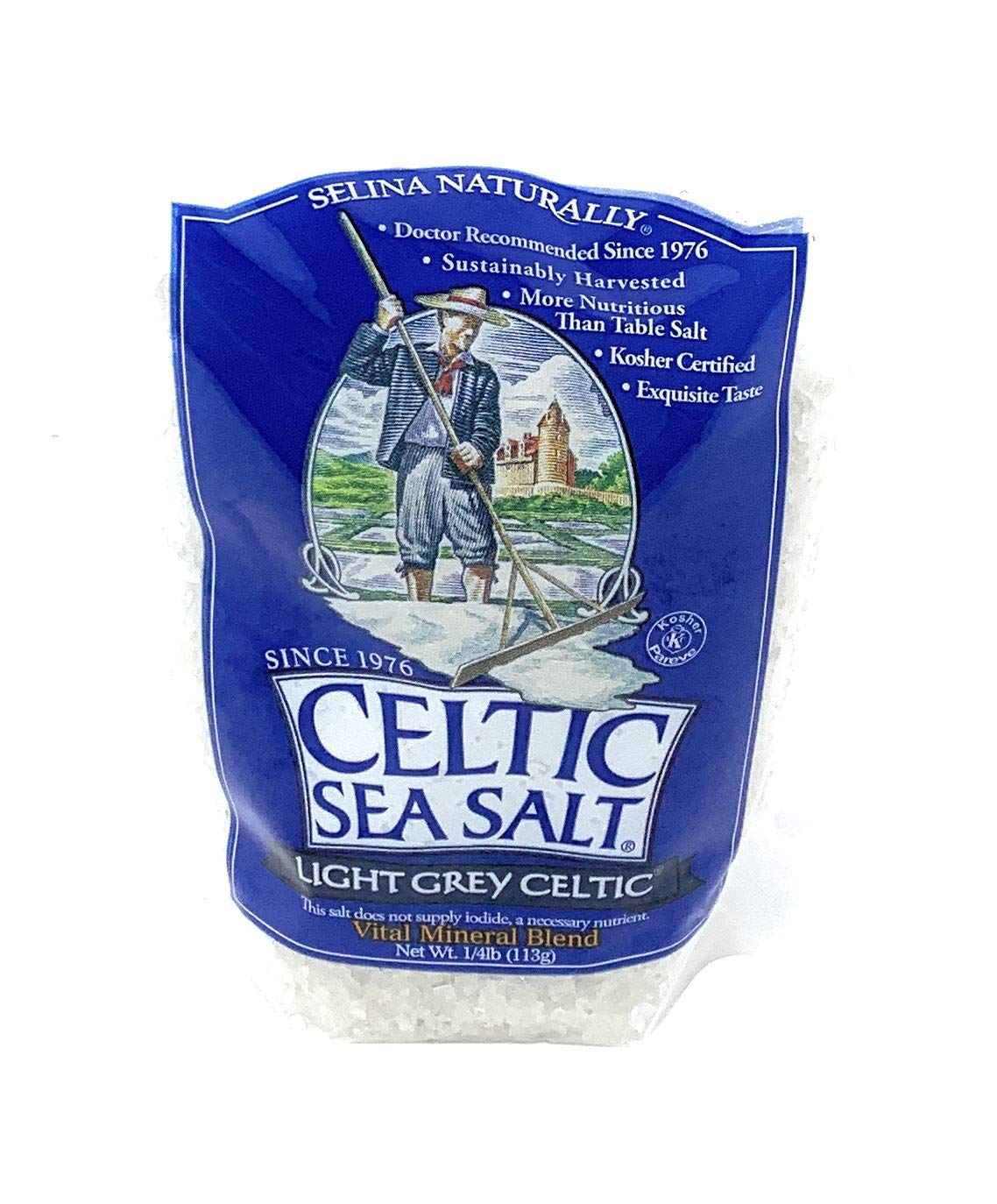 Celtic Sea Salt Light Grey Coarse Salt, 1/4 Pound, 4 Oz