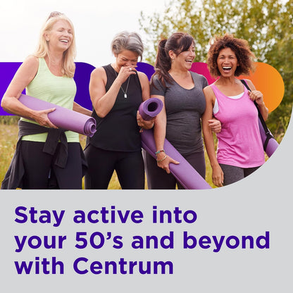 Centrum Silver Women 50+ Multivitamin – Thoughtful Birthday Gift for Mom, Daily Women's Health Supplement - 200 Ct