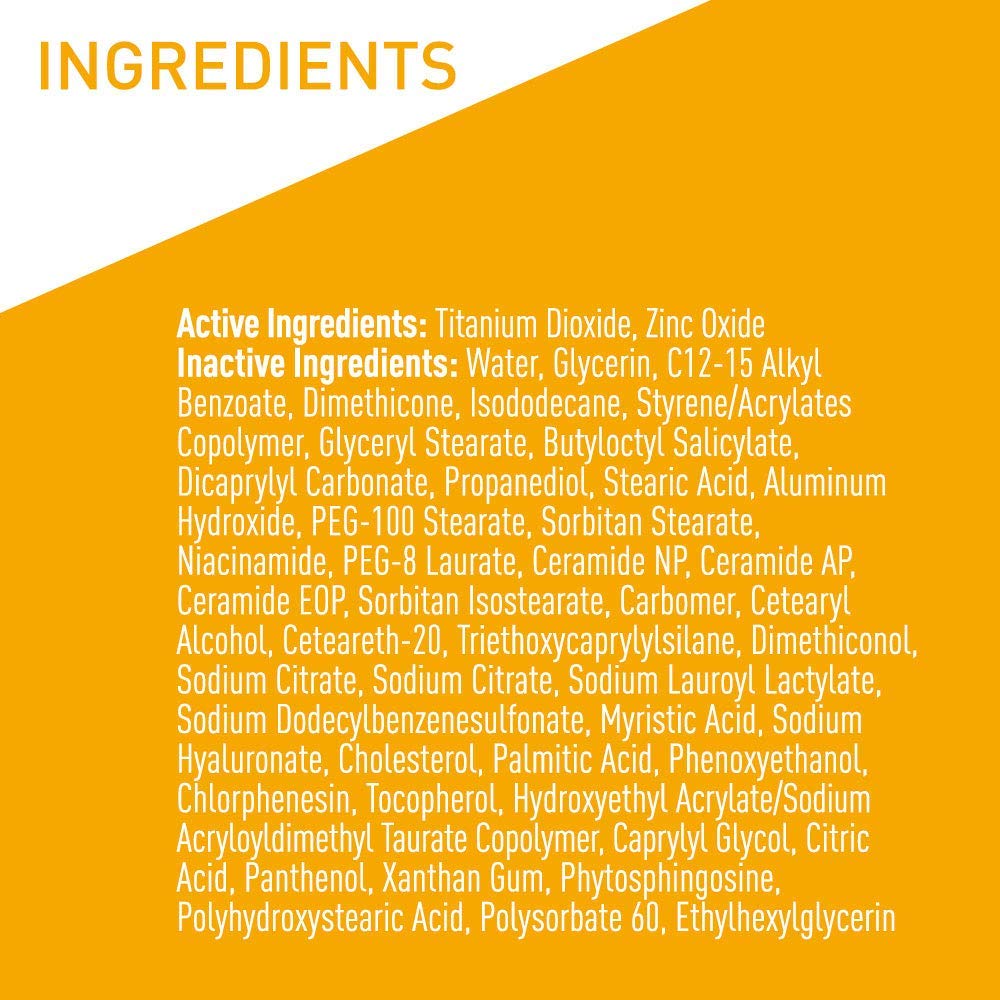 CeraVe Mineral Face Sunscreen SPF 50 – National Eczema Association Approved for Sensitive Caregivers, Fragrance Free