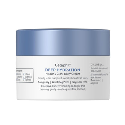 Cetaphil Deep Hydration Healthy Glow Daily Face Cream – Calming Daily Face Cream for Mindful Skincare Routines and Sensitive Skin Comfort