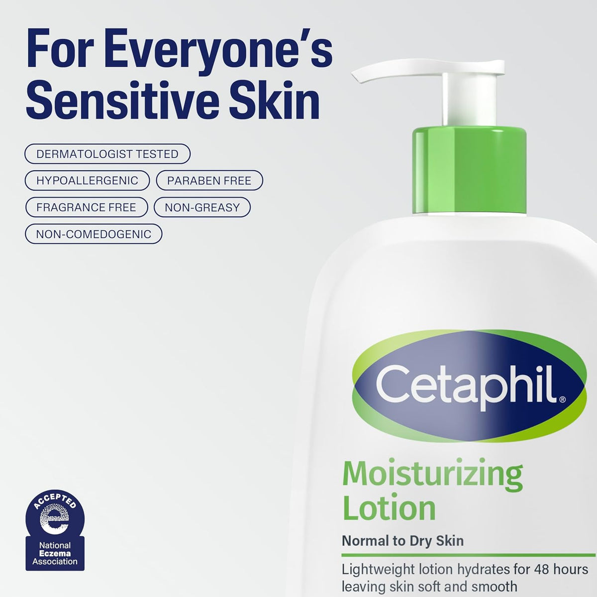 Cetaphil Face & Body Moisturizer – Mindful Skincare Lotion for Sensitive, Reactive Skin
