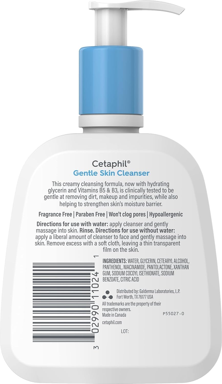 Cetaphil Face Wash, Micellar Gentle Skin Cleanser for Sensitive Skin – Wind-Down Evening Vanity Ritual