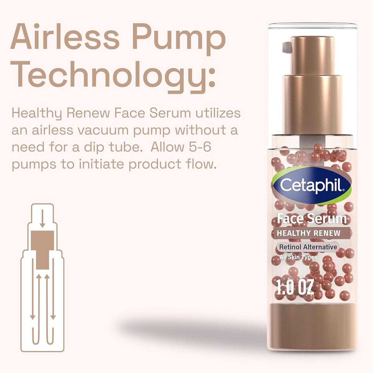 Cetaphil Healthy Renew Anti Aging Serum – Wind-Down Bedtime Serum for Barrier Repair, 24-Hour Hydration