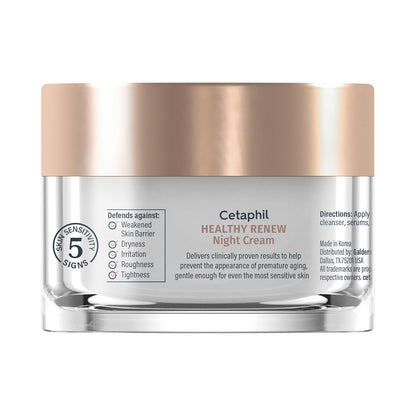 Cetaphil Healthy Renew Night Cream – Mindfulness Evening Routine for Eczema-Prone Skin, 48-Hour Hydration