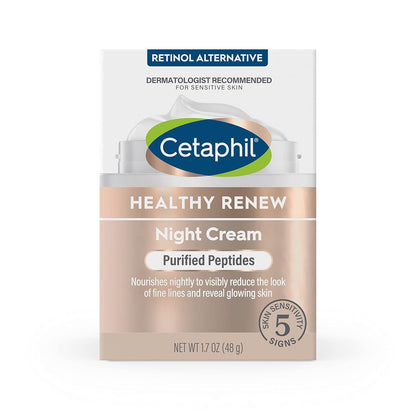 Cetaphil Healthy Renew Night Cream – Mindfulness Evening Routine for Eczema-Prone Skin, 48-Hour Hydration