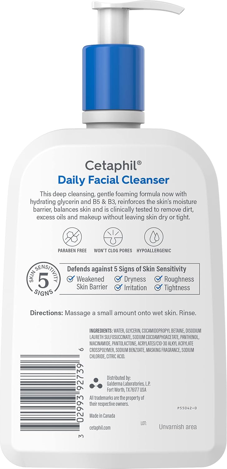Cetaphil Hypoallergenic Face Wash – Dermatologist-Approved Housewarming Gift for Roommates