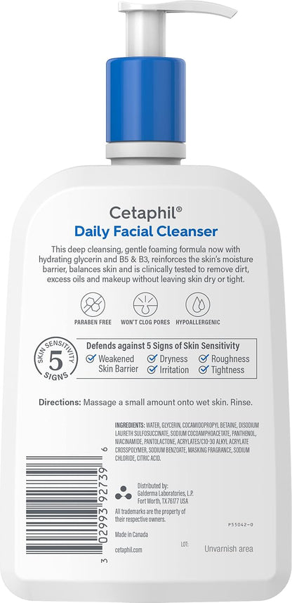 Cetaphil Hypoallergenic Face Wash – Dermatologist-Approved Housewarming Gift for Roommates