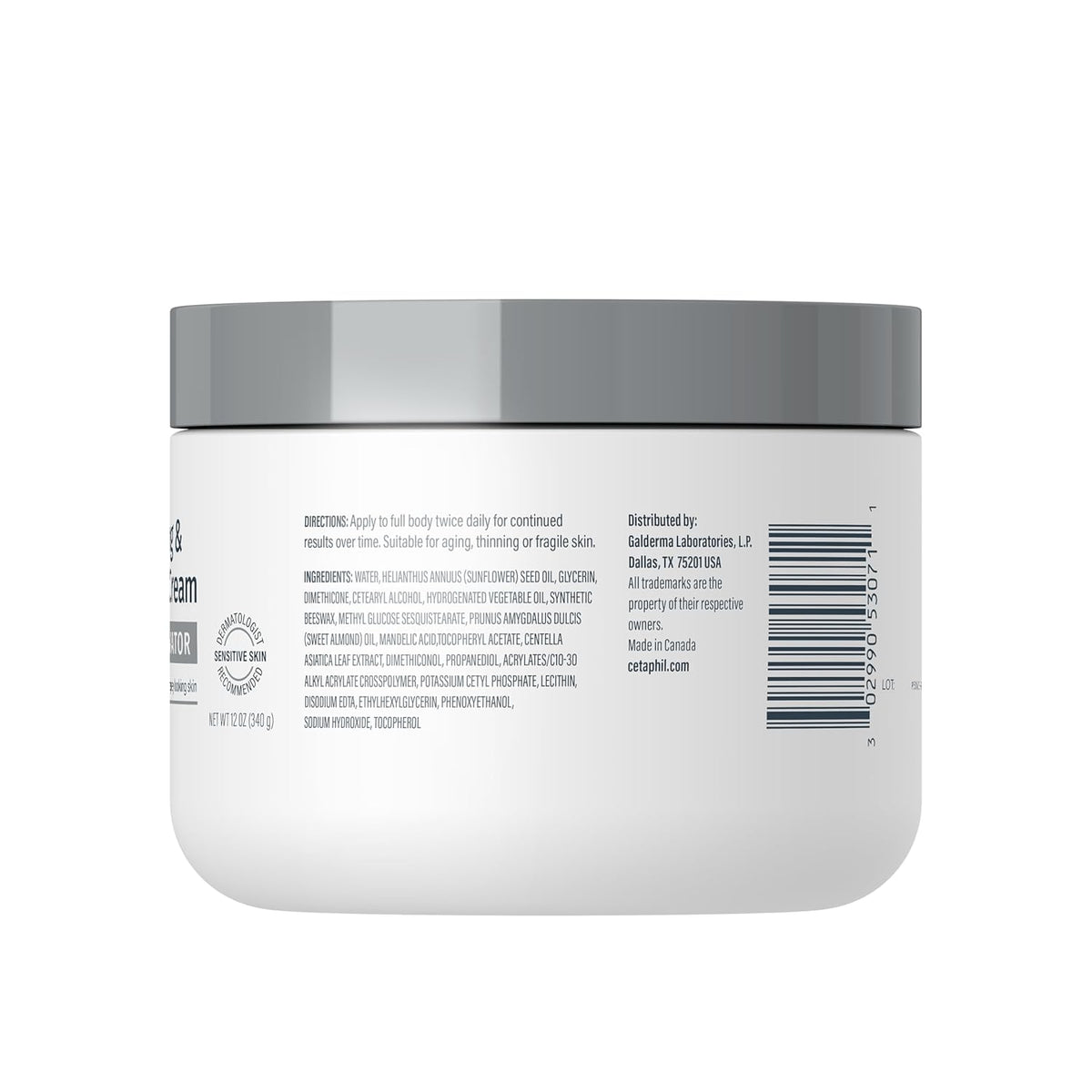 Cetaphil Skin Activator Hydrating & Firming Body Cream 12oz – Valentine's Day Gift for Her, Fragrance Free Firming Body Cream