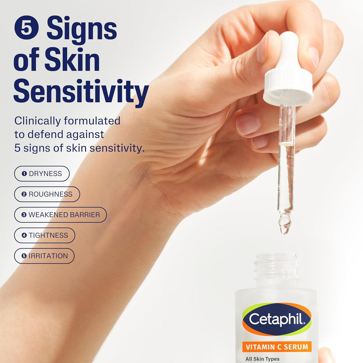 Cetaphil Vitamin C Serum – Restorative Facial Treatment for Evening Wind-Down and Radiance