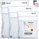 White - 3 Sizes Incl. 8x12, 10x14 & 12x16