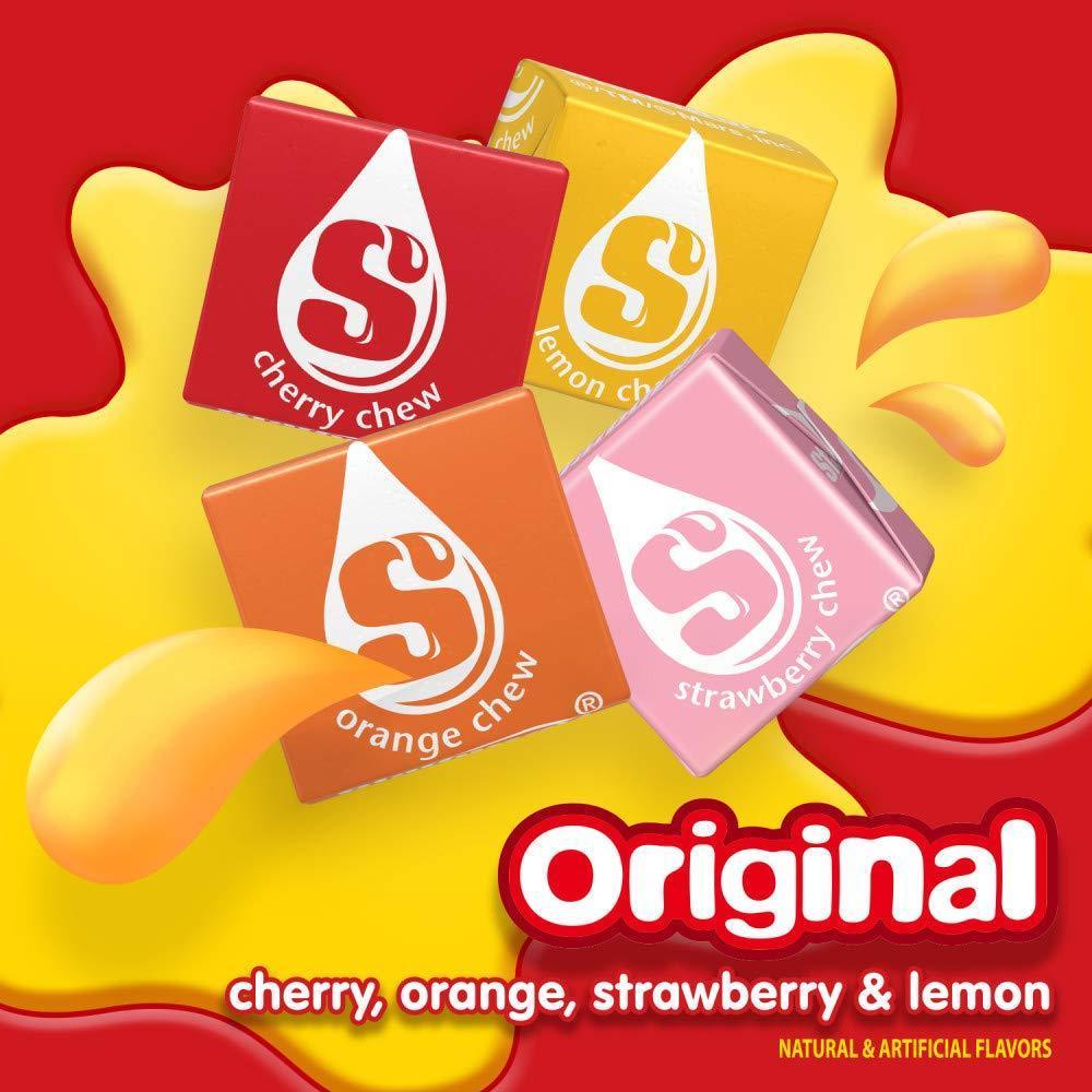 chewy fruit-chew consistency that holds shape up to 80°f melting temperature