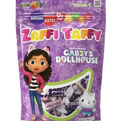 chewy taffy texture with vibrant assorted flavor pieces