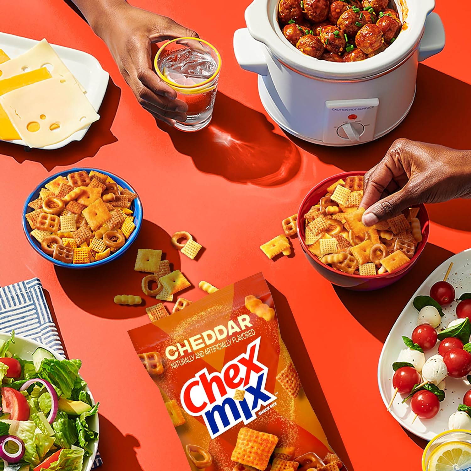 Chex Mix Cheddar Snack Mix – Portable Travel Snack for Long Drives, 13.5 oz