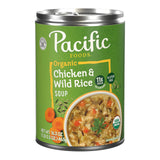 Pacific Foods Organic Chicken and Wild Rice Soup, 16.3 oz Can – Easy Organic Meal Starter for Picky Kid Eaters