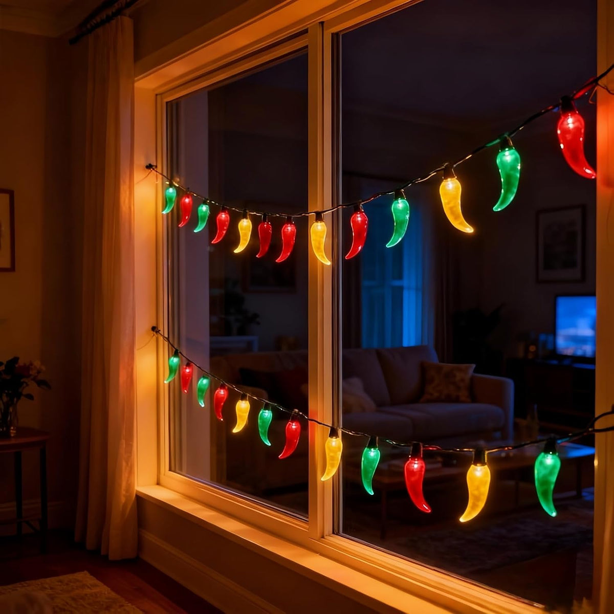 Chili Lights Co. Worry Free Chili String Lights – Children's Room and Play Area Lighting, Waterproof Indoor Outdoor LED