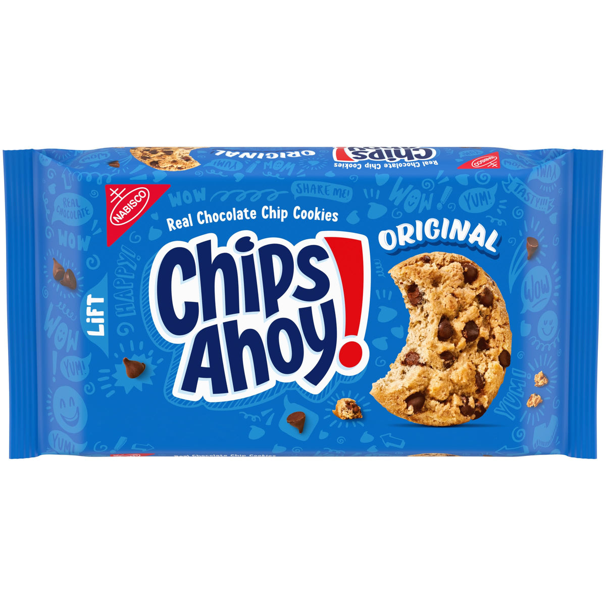 CHIPS AHOY! Chewy Confetti Cake & Original Chocolate Chip Cookies Simple Variety Pack with Two Family Size Pouches, Less Clutter, One Purchase