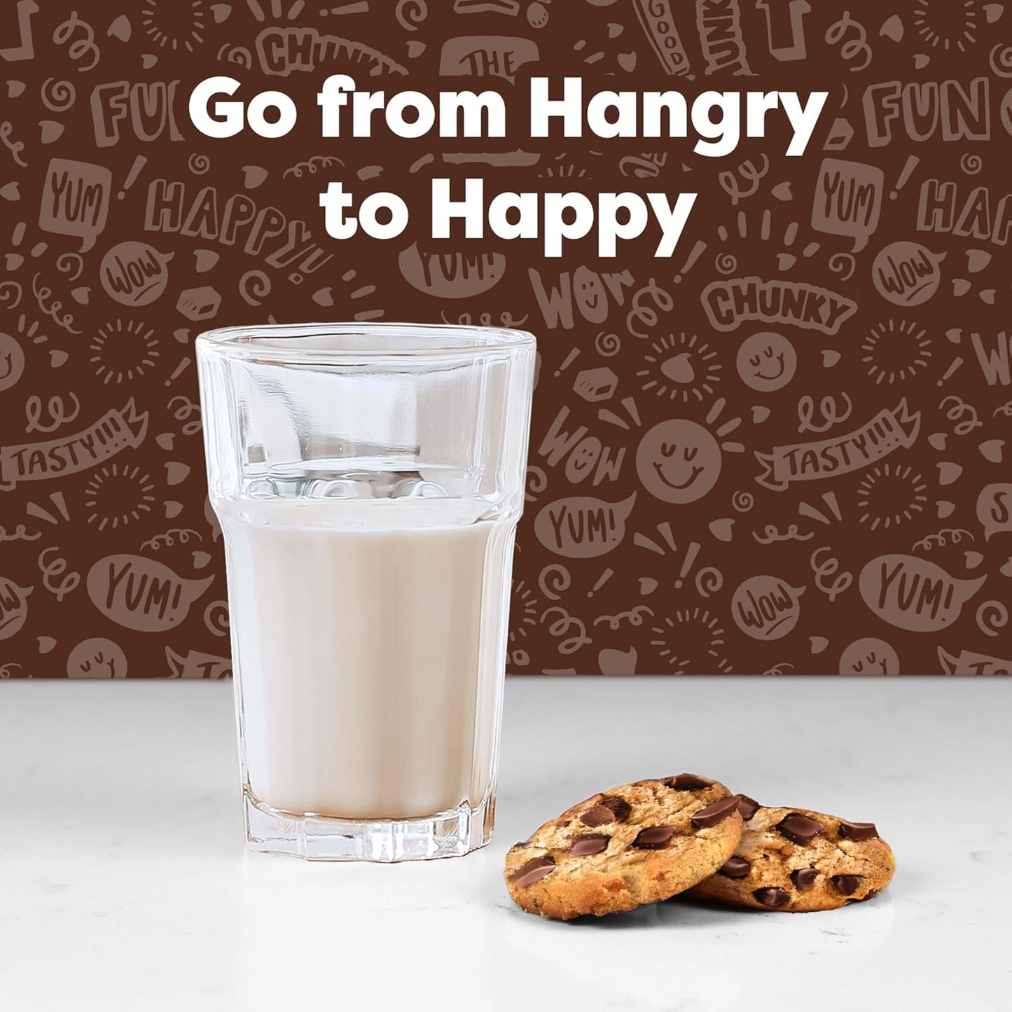 CHIPS AHOY! Chunky Fudgy Cookies Party Size – Streamlined Bulk Snack for Intentional Households, 24.75 oz
