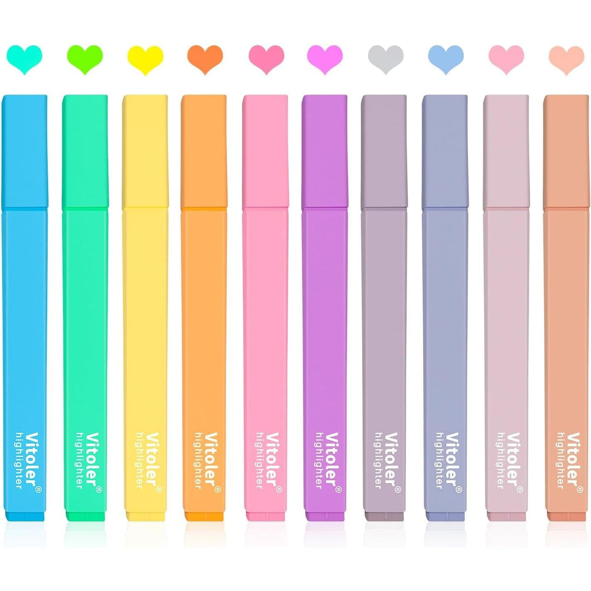 chisel tip with 1.0–1.9mm line range for underline and broad highlight