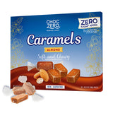 ChocZero Sugar Free Almond Caramels – Understated Monk Fruit Sweet for Minimalist Lunchboxes and Travel Bags
