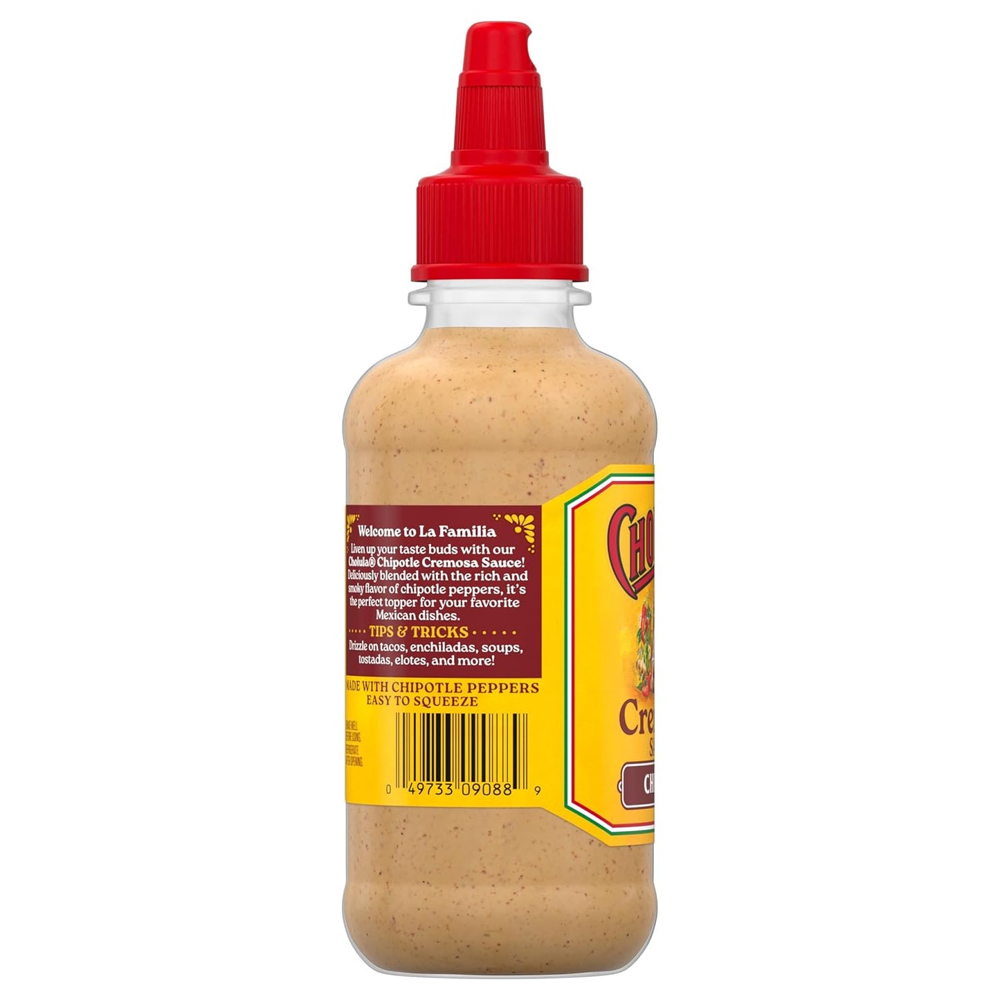 Cholula Chipotle Cremosa Sauce – Smoky Plant-Forward Bowl Topping for Clean Ingredient Lifestyles, 8 fl oz