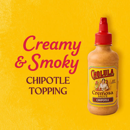 Cholula Chipotle Cremosa Sauce – Smoky Plant-Forward Bowl Topping for Clean Ingredient Lifestyles, 8 fl oz