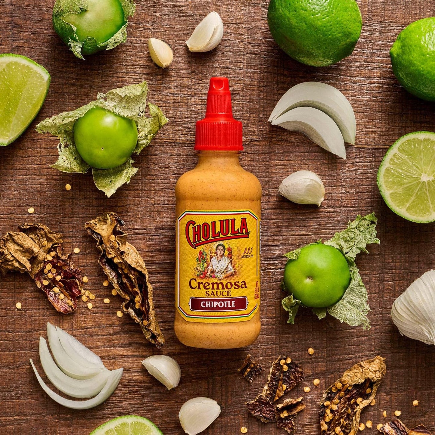 Cholula Chipotle Cremosa Sauce – Smoky Plant-Forward Bowl Topping for Clean Ingredient Lifestyles, 8 fl oz