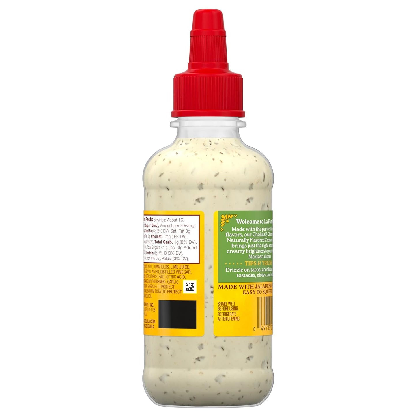 Cholula Cilantro Lime Creamy Sauce – 30-Second Drizzle for Busy Cooks Making Tostadas, Enchiladas & Sandwich Spreads, 8 oz
