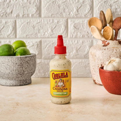 Cholula Cilantro Lime Creamy Sauce – 30-Second Drizzle for Busy Cooks Making Tostadas, Enchiladas & Sandwich Spreads, 8 oz