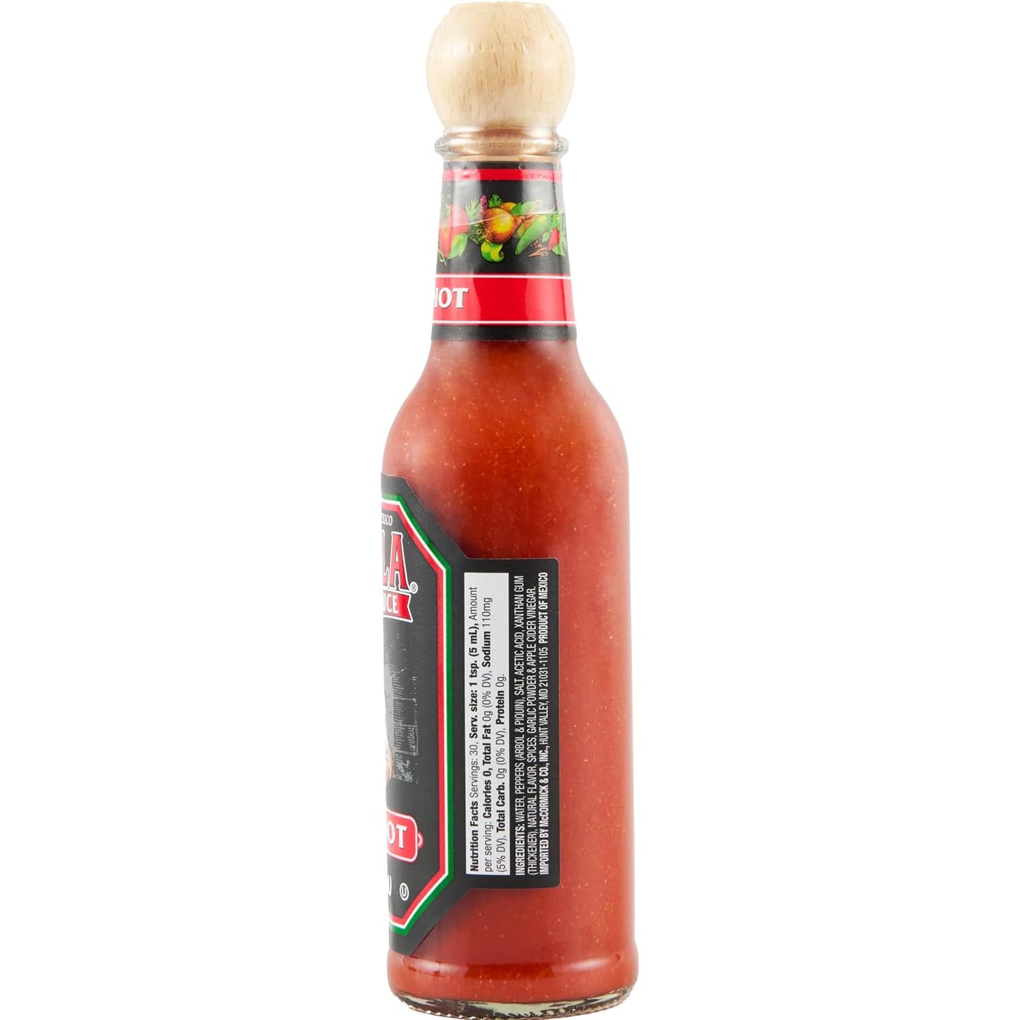 Cholula Hot Sauce Extra Hot – Picnic and Patio Pizza Drizzle, Compact 5 oz Bottle