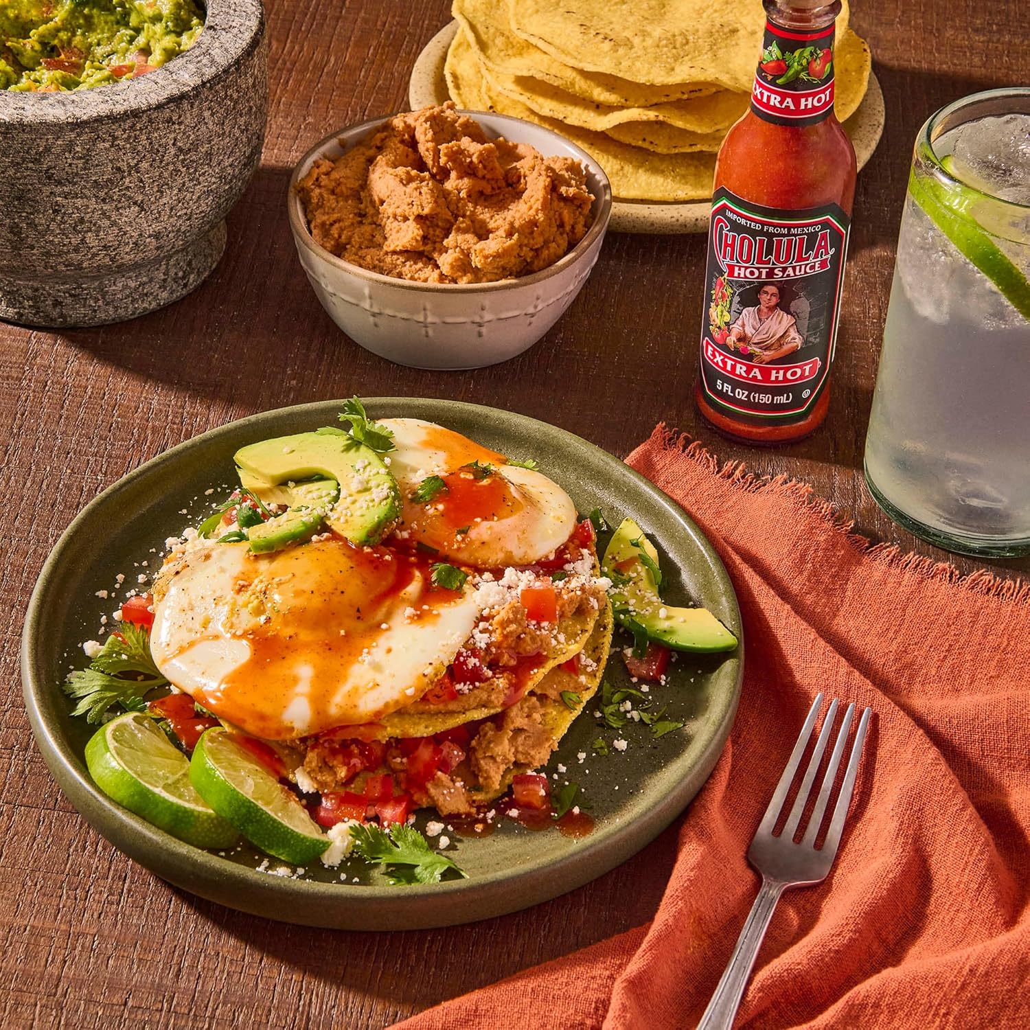 Cholula Hot Sauce Extra Hot – Picnic and Patio Pizza Drizzle, Compact 5 oz Bottle