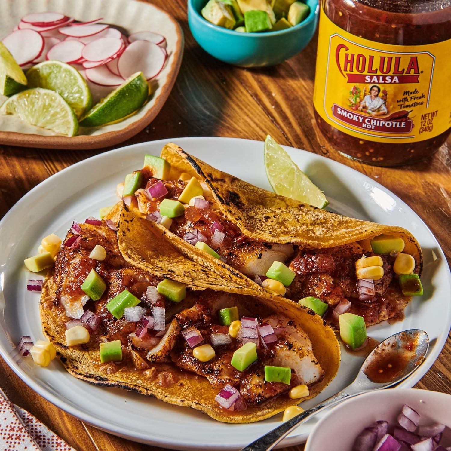 Cholula Smoky Chipotle Salsa (Hot), 12 oz – Travel-Friendly Salsa for Tailgating and BBQ Gatherings