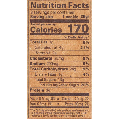 Christie Cookie Co. Signature Oatmeal Cookies — Refined Gourmet Treat, Bakery-Fresh Frozen 8 Count