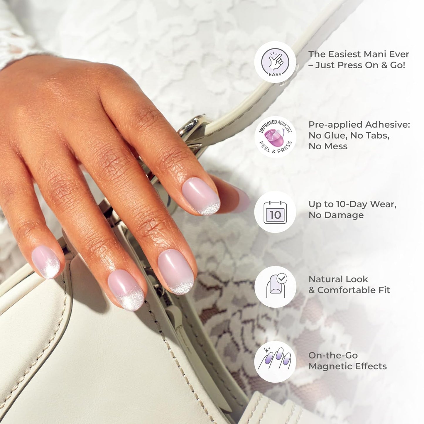 chrome-like metallic and pearlescent colorfx finish with high-gloss top coat