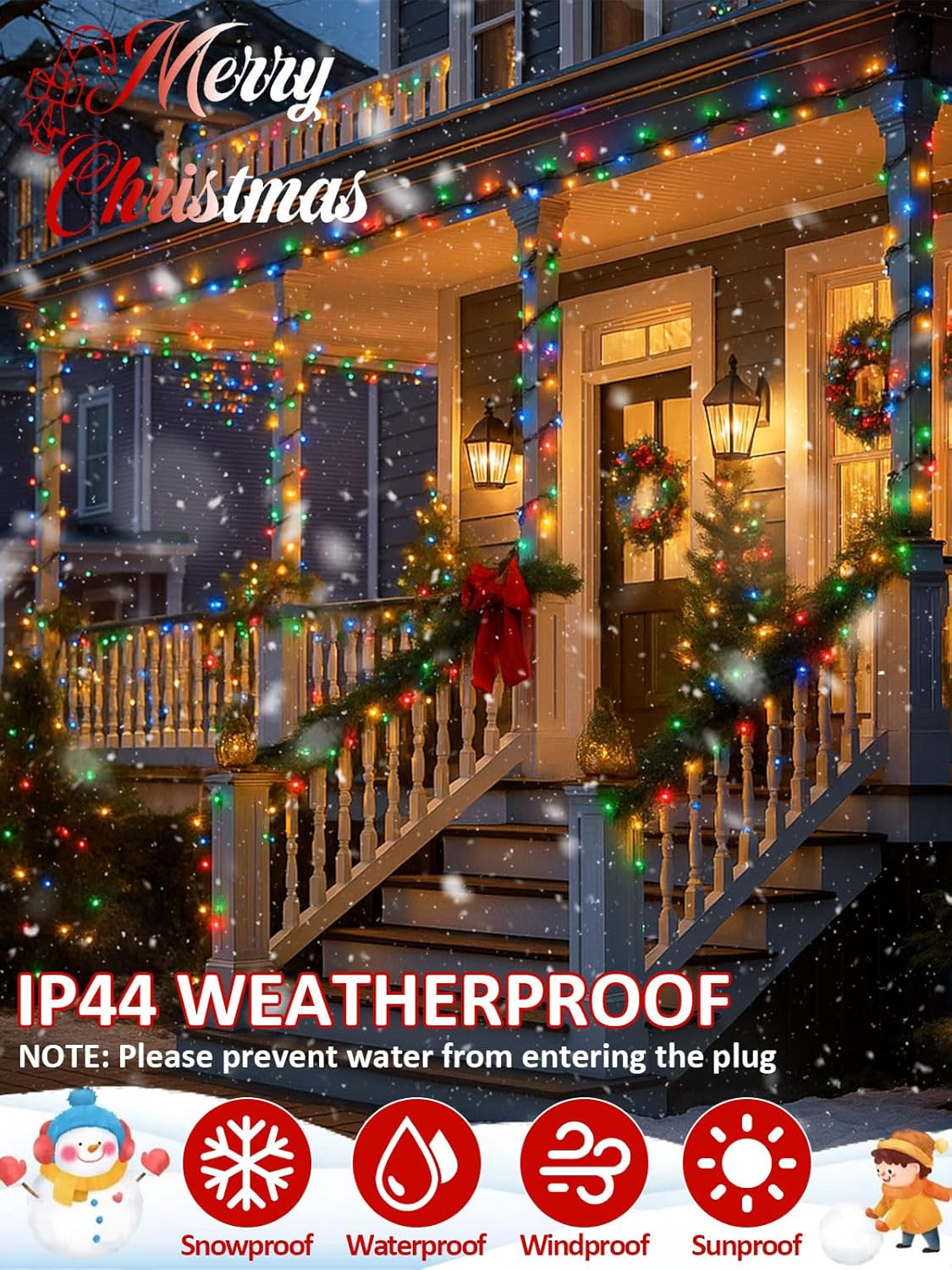 Cici Christmas Lights for Grandparents – Easy Voice Activated Gift That Works Without Wi Fi or Apps