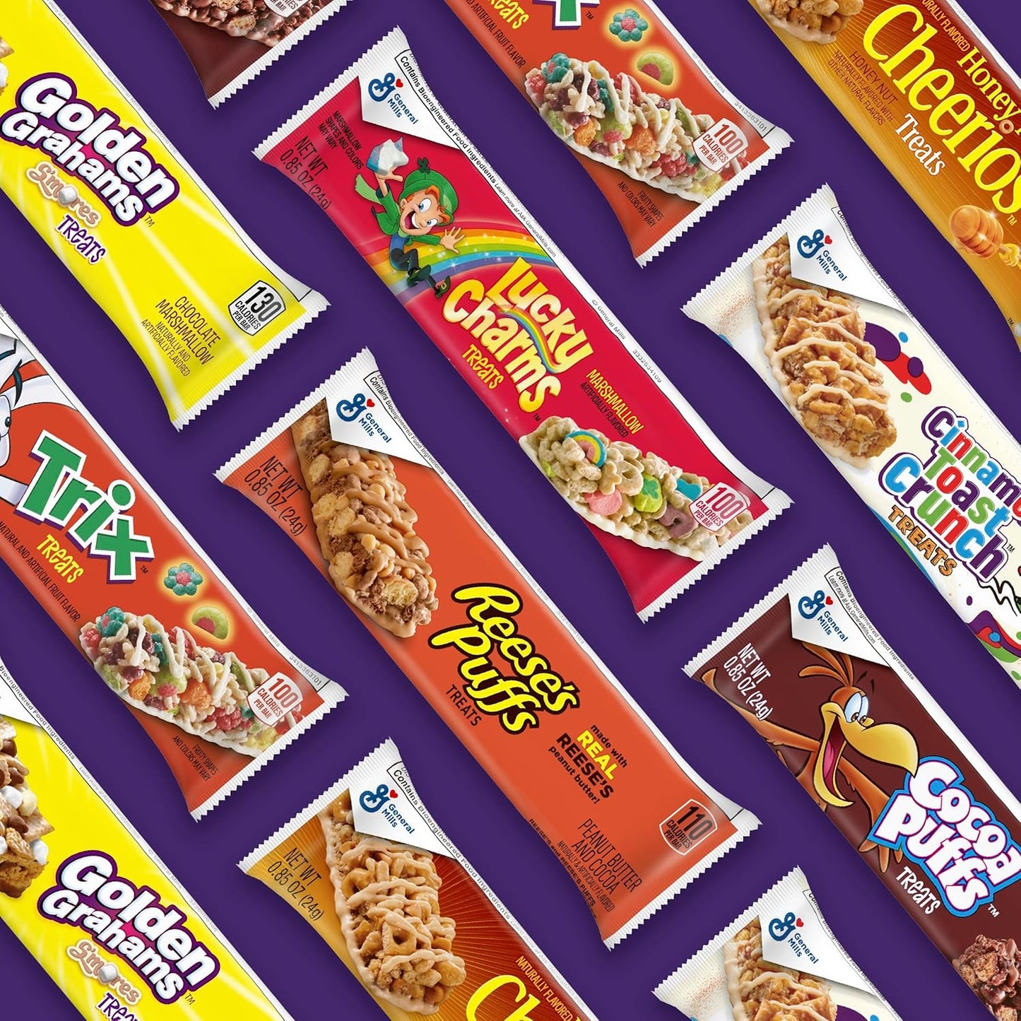 Cinnamon Toast Crunch Cereal Treat Bars, Snack Bars, 8 Ct, 6.8 oz – Pre-Workout Quick Carb Bar for the Gym Bag
