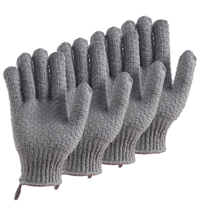 CLEEDY Exfoliating Gloves for Shower – Portable Bath Mitts for Camping, Hotel and Gym Locker Room Skincare