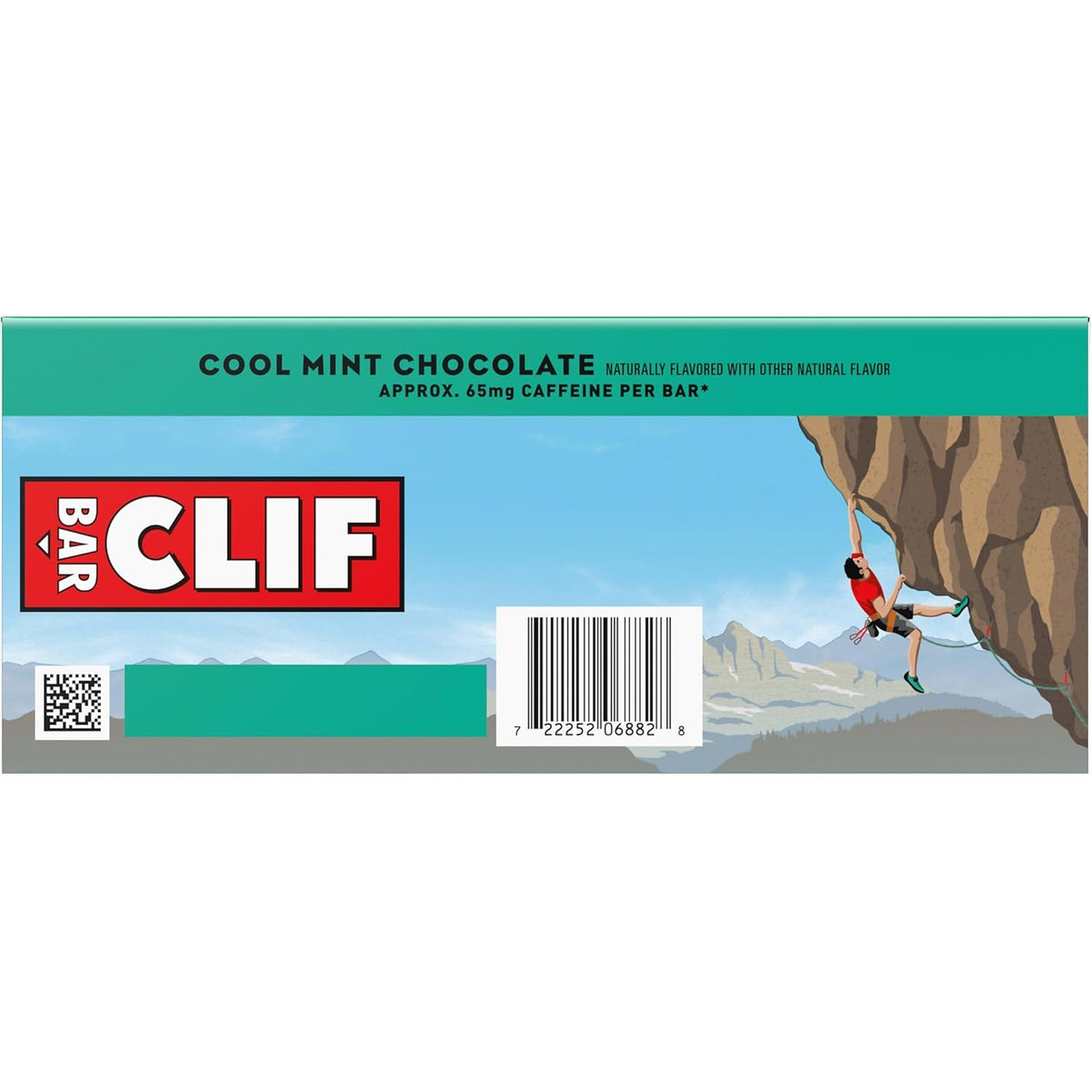 CLIF BAR Cool Mint Chocolate Bar - Camping and Bike-Packing Snack with 10g Plant Protein