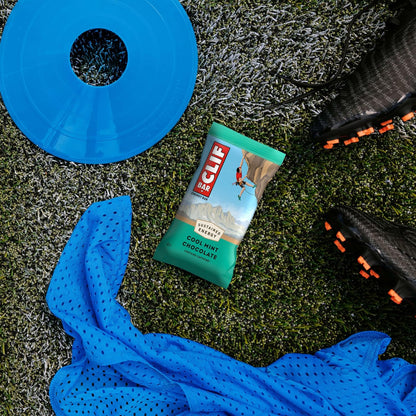 CLIF BAR Cool Mint Chocolate Bar - Camping and Bike-Packing Snack with 10g Plant Protein